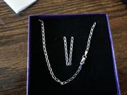 Sterling Silver 18” Necklace 